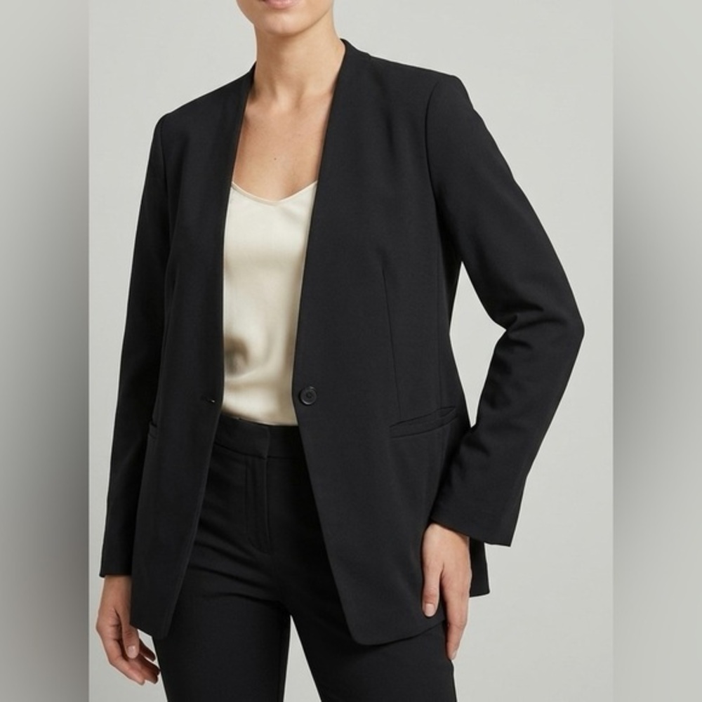 SPANX The Perfect Collarless Blazer In Black Size XL